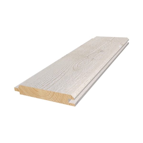 Utvendig Kledning Faspanel Grunnet Hvit  19x123 mm